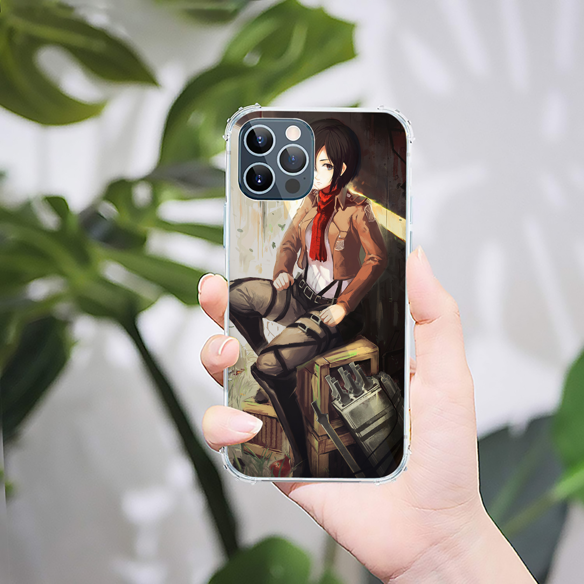 （画像用） 進撃の巨人 Attack on Titan 【iPhone 12シリーズ対応】透明スマホケース（クリアソフトケース）